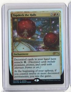 Topdeck the Halls Foil MTG Special Occasions Happy Holidays Card Magic WOTC - Picture 1 of 2