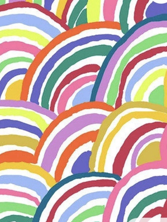 TELA Kaffe Fassett arco iris Fat Eighth 9x21 Foto 1 de 1