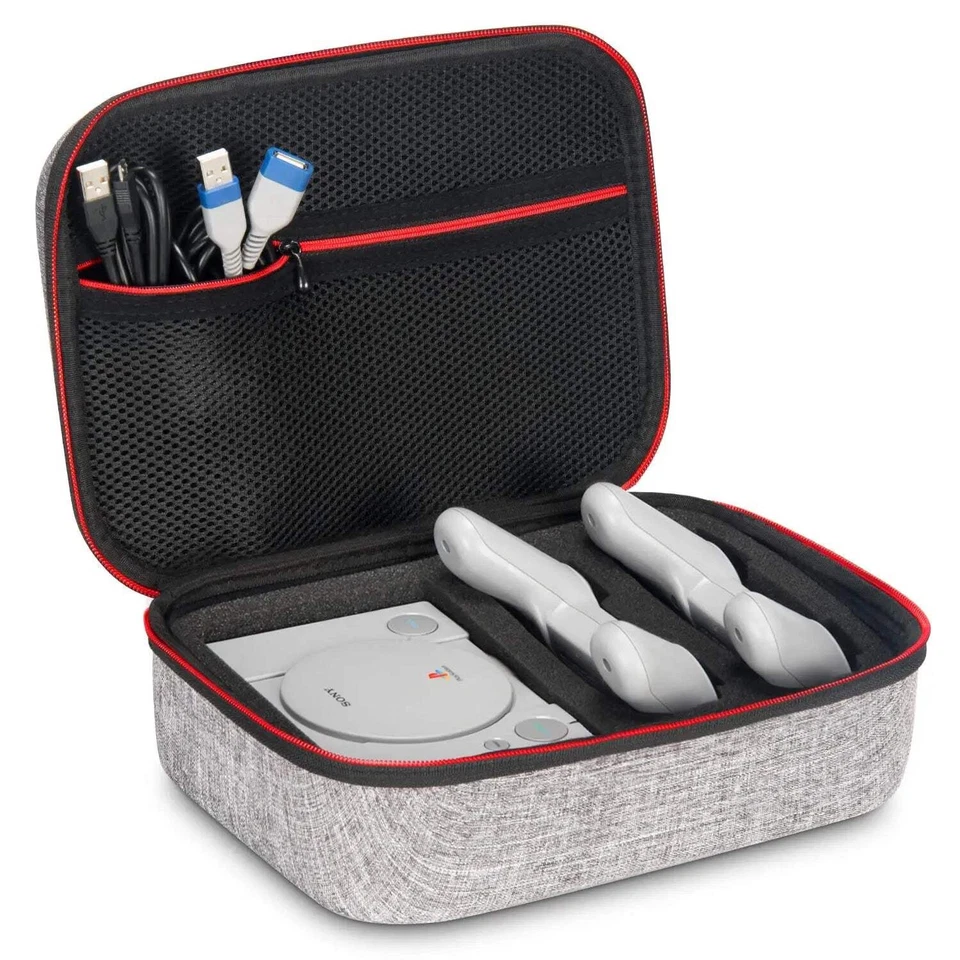 EXPROTAS Portable Storage Bag For Sony PlayStation Classic Mini Console 2018 Carry Case