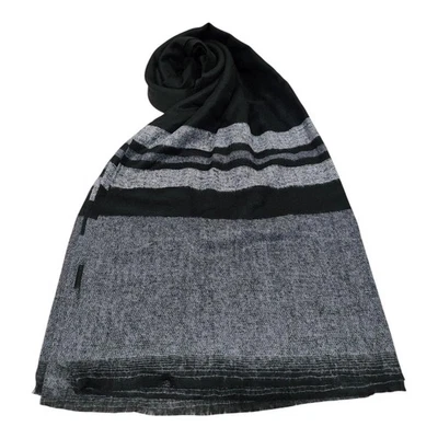 Sciarpa Uomo Ragazzo Coveri Pashmina 190x70 Sfrangiata Coprispalle Poliestere - Immagine 1 di 4