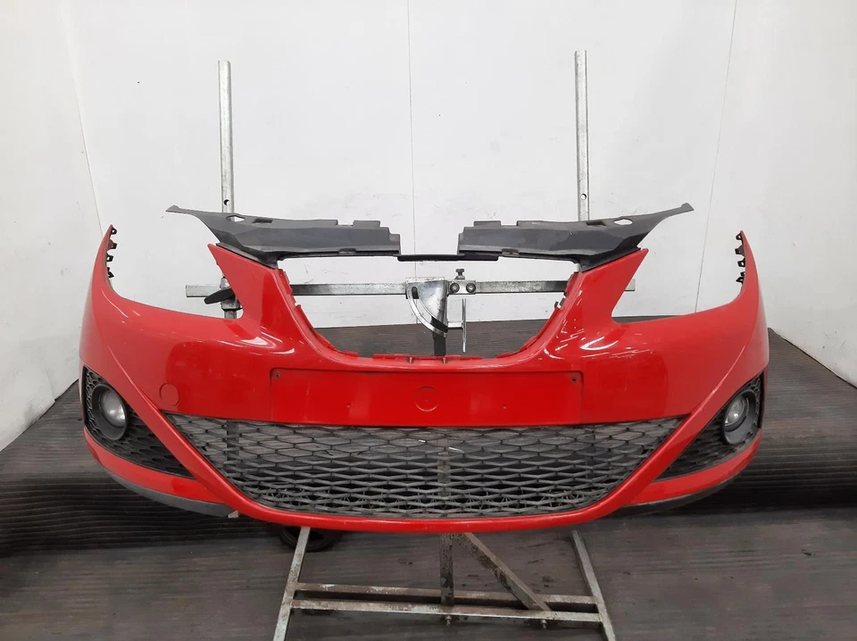 2011 SEAT IBIZA Mk4 (6J) 1st Facelift 3 Door Hatchback Red Painted Front Bumper - Image 1 of 4