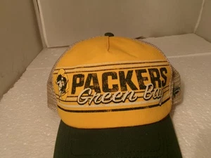 Green Bay Packers Old School Logo verstellbare Snapback Mütze Fanatiker - Bild 1 von 9