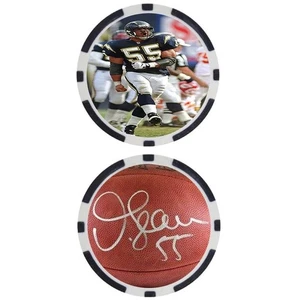 Junior Seau SIGNIERTER Poker Chip #15 - Top 100 NFL Football Spieler - Bild 1 von 2