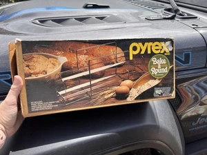 VTG‼ Pyrex Bake-A-Round Glass Bread Baking Tube by Corning #990 w/ Box • EX‼ - Picture 1 of 5
