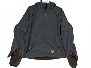 Loki Gear Softshelljacke mit Kapuze blau Fleece gefüttert Handschuhbündchen Herren Medium - Bild 1 von 8