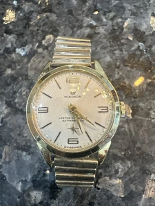 Reloj mecánico vintage Windsor Genova tono dorado suizo para hombre FUNCIONA - Imagen 1 de 5