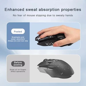 Mouse Grip Tape Skate Sticker Non Slip Suck Sweat Mouse Anti-Slip Sticker - Zdjęcie 1 z 21