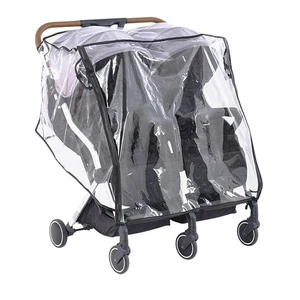 Wetterschutz für Zwillingsbuggy, Regenschutz, Baby Outdoor, für Doppelbuggy N2I6 - Bild 1 von 6