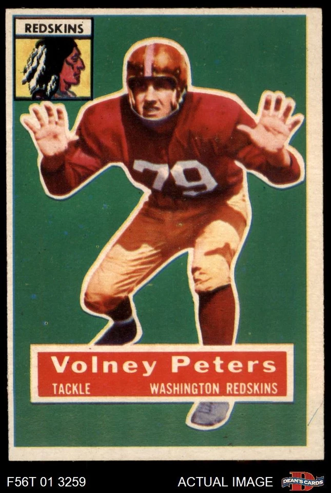 1956 Topps #73 Volney Peters Redskins SHORT-PRINT Southern California 5 - EX - Image 1 of 1