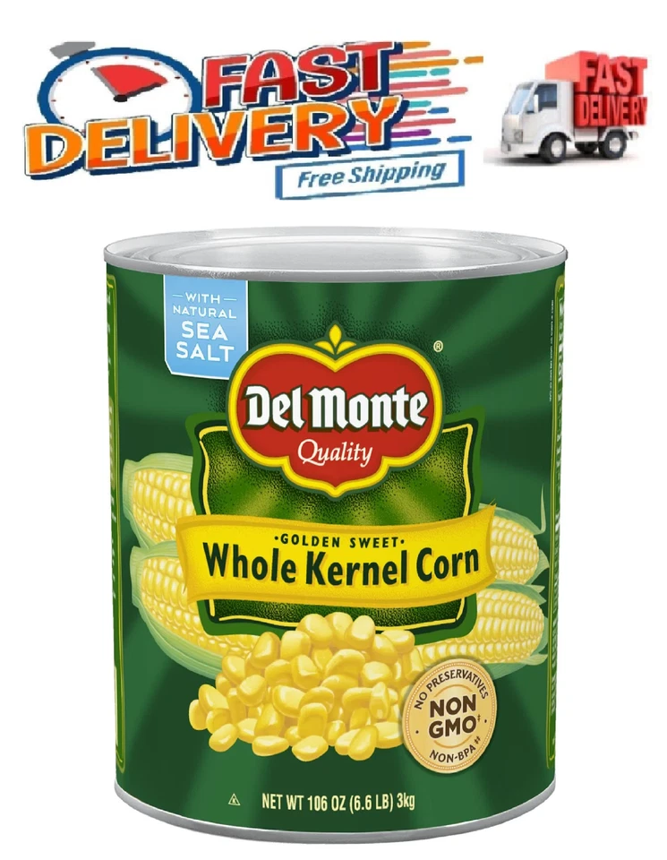 Del Monte Golden Sweet Whole Kernel Corn 106 Ounce