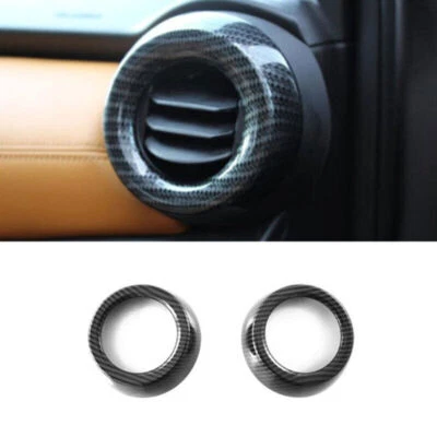 Carbon Fiber Dashboard Side Air Outlet Vent Cover Trim For Nissan Kicks 2018-24 Foto 1 de 4