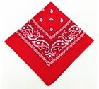 Suit Pocket Square Handkerchief Bandana Headscarf Red 54Cm X 54Cm