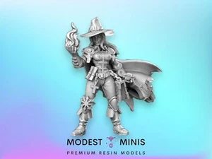 Salome Pinup Vampire Hunter | 32mm 28mm DnD Mini | Resin | Dungeons and Dragons - Picture 1 of 1