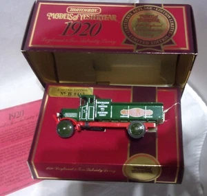 KKar Matchbox - Yesteryears - Y-9 * 1920 Leyland 3 Ton Lorry- Green / Damaged - Picture 1 of 6