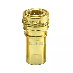 Accoppiatori tubo idraulico 1/4" ISO-B scollegamento rapido ottone - (ISO 7241-1 B) - Foto 1 di 1