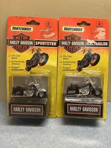 NIB Matchbox Harley-Davidson Electraglide & Sportster DieCast 1993 - Picture 1 of 4