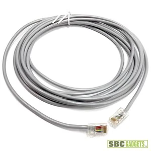 ICC Phone Line Cord 8P8C 14FT - 8 Conductor, Pin 1 to Pin 1 (Model: ICLC807FSV) - Picture 1 of 5
