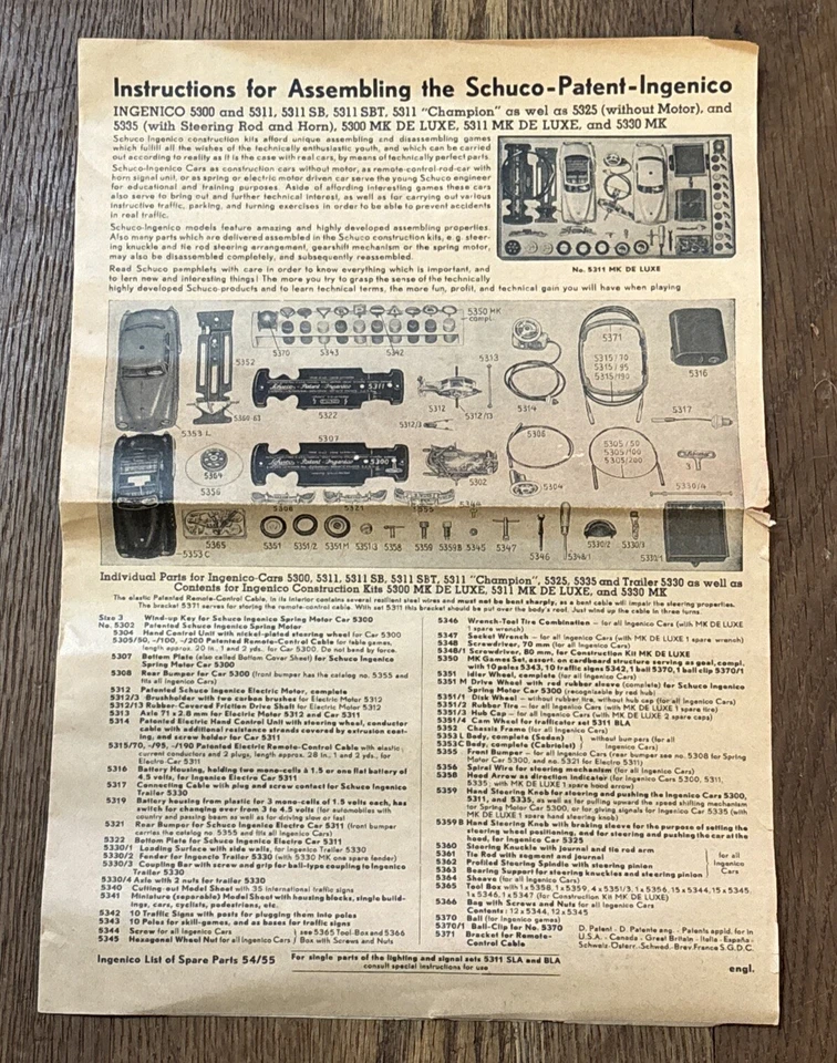 Schuco Elektro Ingenico 5300 Series De Lux Manual de instrucciones y montaje Foto 1 de 4