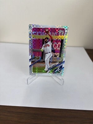 2021 Topps Chrome Marcell Ozuna Atlanta Braves #202 Xfractor ATL - Image 1 of 4