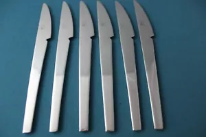 6 Dinner Knives Solid Mikasa MILLENNIUM Stainless Korea 8 5/8" - Picture 1 of 6
