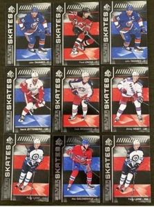 Lote de 9 patines plateados de cubierta superior 2016-17 - Imagen 1 de 2