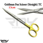 Tondeuse à suture droite ciseaux TC Goldman Fox 13 cm carbure de tungstène