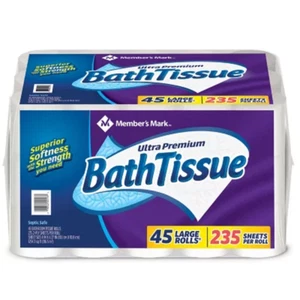 Member'S Mark Ultra Premium Soft and Strong Bath Tissue, 2-Ply Large Roll Toilet - Picture 1 of 5