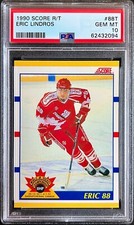 1990 Score Hockey Rookie & Traded #88T Eric Lindros (Rookie Card RC) PSA 10