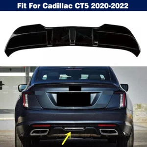 ABS Shiny Black Rear Bumper Trim Molding For Cadillac CT5 2020-2022 - Picture 1 of 7