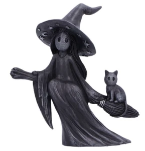 Nemesis Now Little Souls BEAM Witch With Cat On Broom Figurine Ornament 12.7cm - Picture 1 of 5