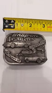 Snap-On Salutes Corvettes 40 Years 26536/30000 Belt Buckle Made In USA - Picture 1 of 12