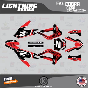 Graphics Kit for COBRA CX50 SRX FWE 2021 Lightning - RED - Picture 1 of 6