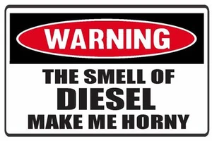 2 (PCS) Funny WARNING THE SMELL OF DIESEL Vinyl Sticker Decals Weather Proof - Picture 1 of 2