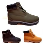 MENS STYLISH LACE SHOES WATERPROOF SNOW CASUAL BOOTS TIMBER JEANS SUIT FOOTWEAR 
