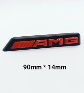 1 Logo Calandre AMG Rouge Cla Cls Glk ML GT amg - Imagen 1 de 4