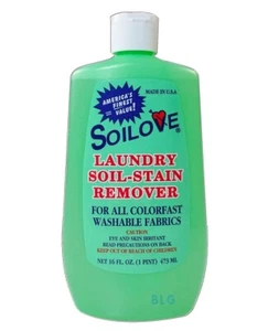 SOILOVE Laundry Soil Stain Remover Cleaner For All Washable Fabrics 16oz -1 Pack - Picture 1 of 2