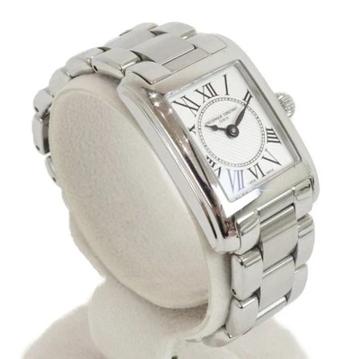 Женские кварцевые наручные часы FREDRIQUECONSTANT Classic Cale FC-200MC16B SS белые - Изображение 1 из 4