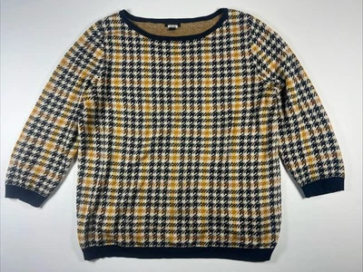 Свитер женский Ann Taylor размер L хлопок вязаный темно-синий - Изображение 1 из 4