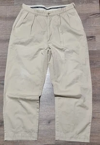 Polo Ralph Lauren Vintage Andrew Pant Chino Men 34 X 34 Brown Pants - Picture 1 of 20