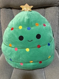 Squishmallows 16 Zoll Carol Neu mit Etikett Weihnachtsbaum Plüsch 2021 mit Stern Squishmallow - Bild 1 von 4