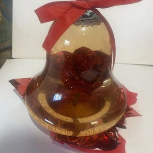 MM Asst Glas Rosenglocke Weihnachtsdekoration mit Schleife - Bild 1 von 7