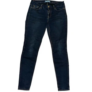 Pantalones de mezclilla 7 For All Mankind The ajustados para mujer talla 30 azul lavado oscuro - Imagen 1 de 6