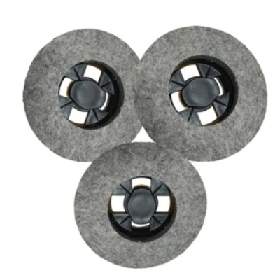 3 spazzole in feltro lucidatrice FB32 vorwerk folletto compatibili alta qualità