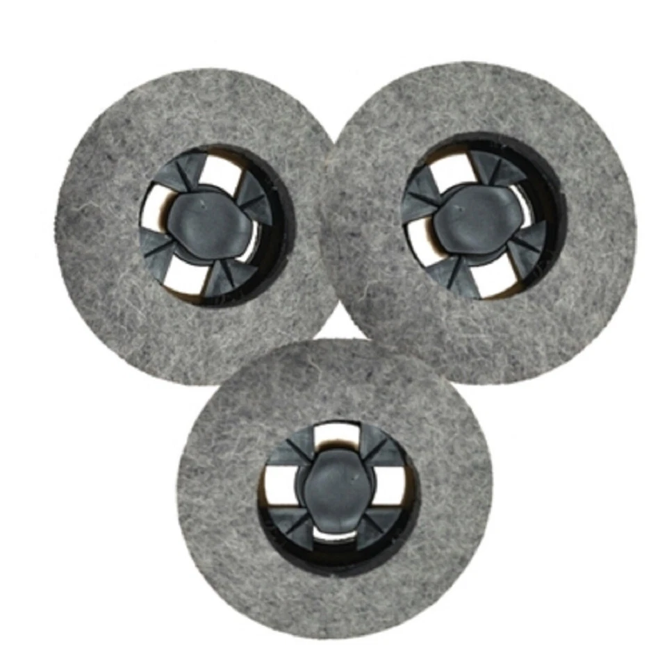 3 spazzole in feltro lucidatrice FB32 vorwerk folletto compatibili alta qualità
