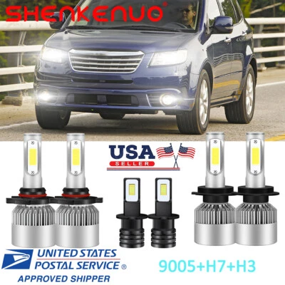 For Subaru Tribeca 2008-2014 6x Combo LED Headlight High/Low Beam Fog Light Kit - Image 1 of 4