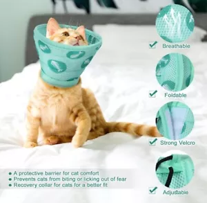 Cat Cone Collar for Activities Cat Collar Soft Cat Recovery Collar 6pack G10 - Picture 1 of 6