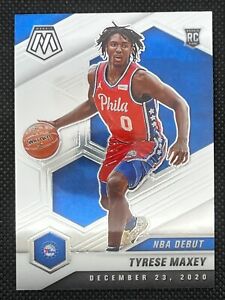 2020-21 Panini Mosaic ROOKIE Debut Tyrese Maxey #253 76ers 62A