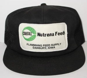 Vintage Nutrena Cargill Farm Patch TRUCKER HAT K-Products MADE IN USA Danbury IA - Picture 1 of 23