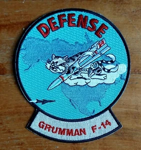 DEFENSE TOMCAT GRUMMAN F-14 US NAVY Military Patch - Picture 1 of 4