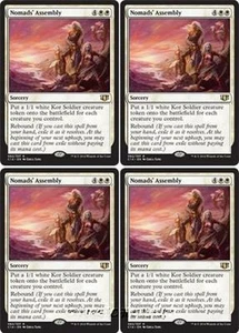 4x NOMADS' ASSEMBLY Commander 2014 MTG White Sorcery Rare - Picture 1 of 1